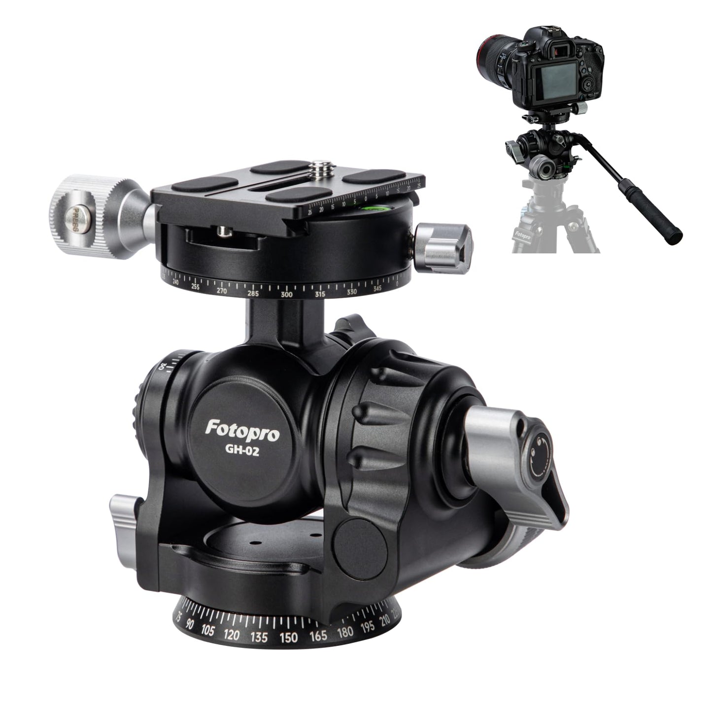 3 - Way Geared head. GH - 02 - Fotopro