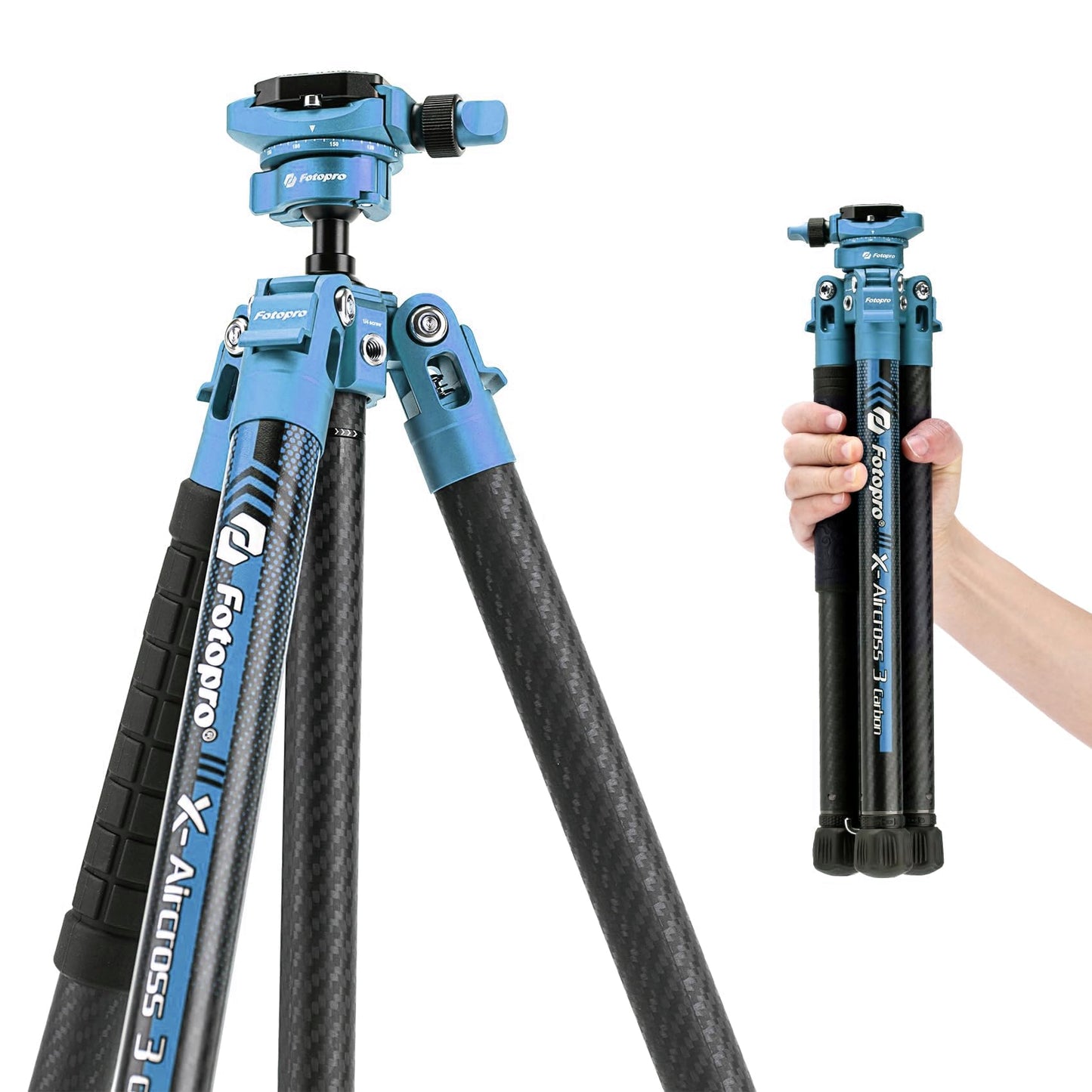 62'' Lightweight Tripod (Carbon Fiber). X - Aircross 3 Lite - Fotopro