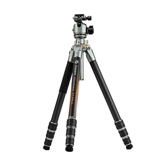 65'' Professional Travel High - End Tripod, Carbon Fiber, with T - Stand. T1 Plus - Fotopro AMZ