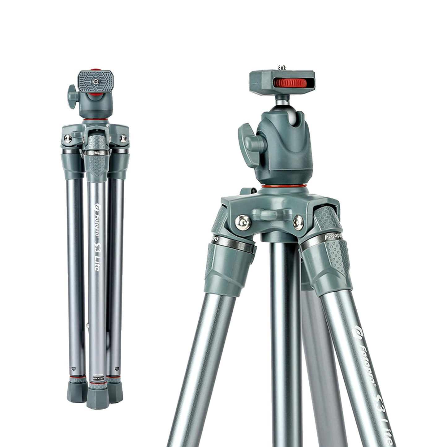 Aluminum Camera Tripod, Ball Head. S3 Lite - Fotopro AMZ