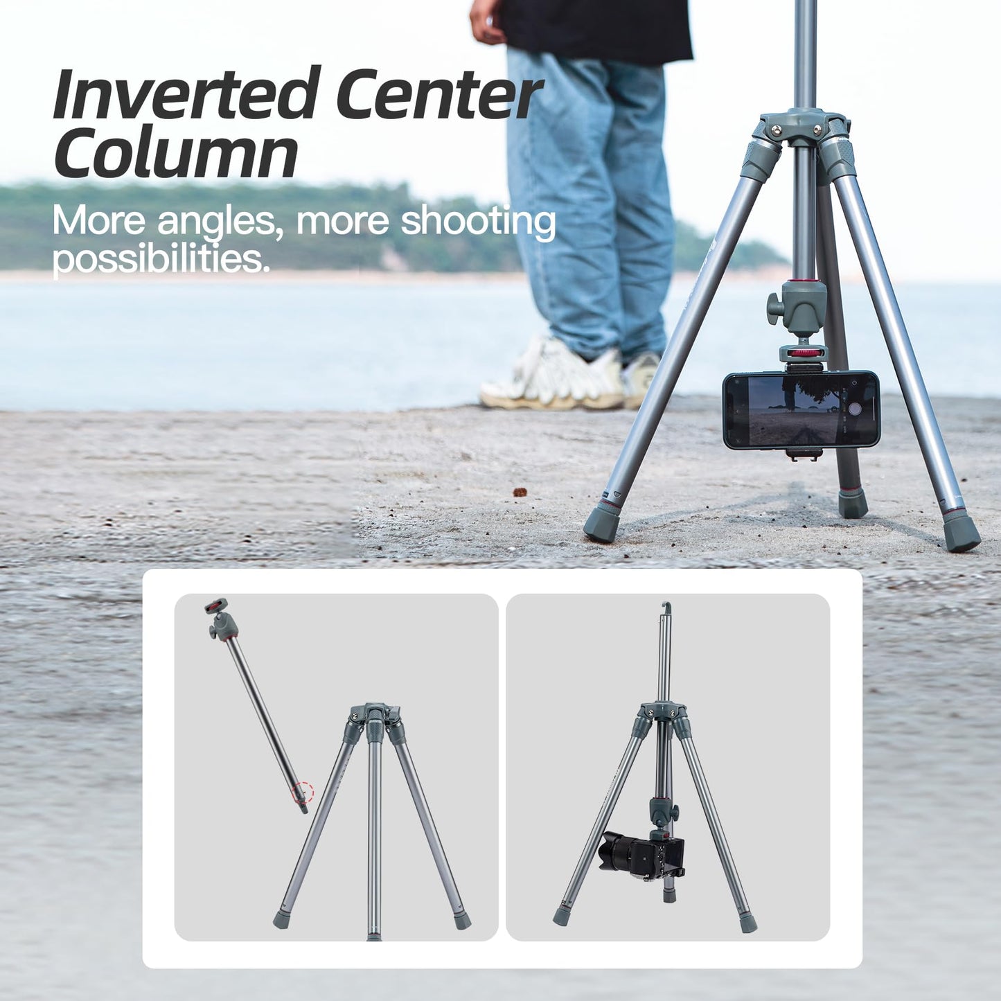 Aluminum Camera Tripod, Ball Head. S3 Lite - Fotopro AMZ