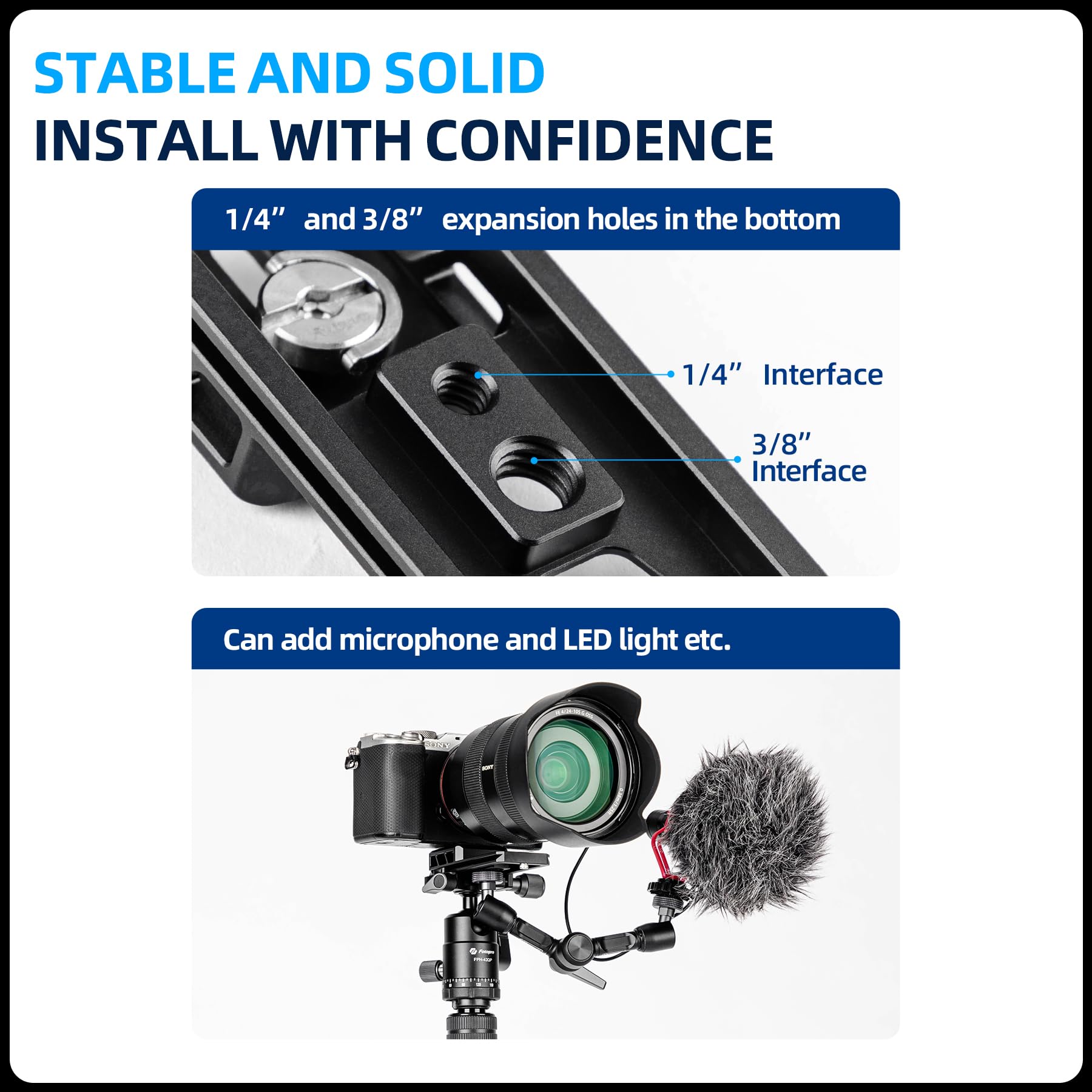 Camera Lens Replacement Foot Plate. SN - 03 - Fotopro