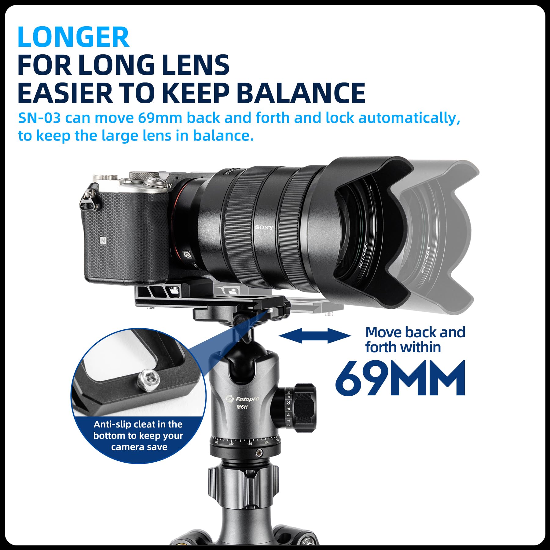 Camera Lens Replacement Foot Plate. SN - 03 - Fotopro