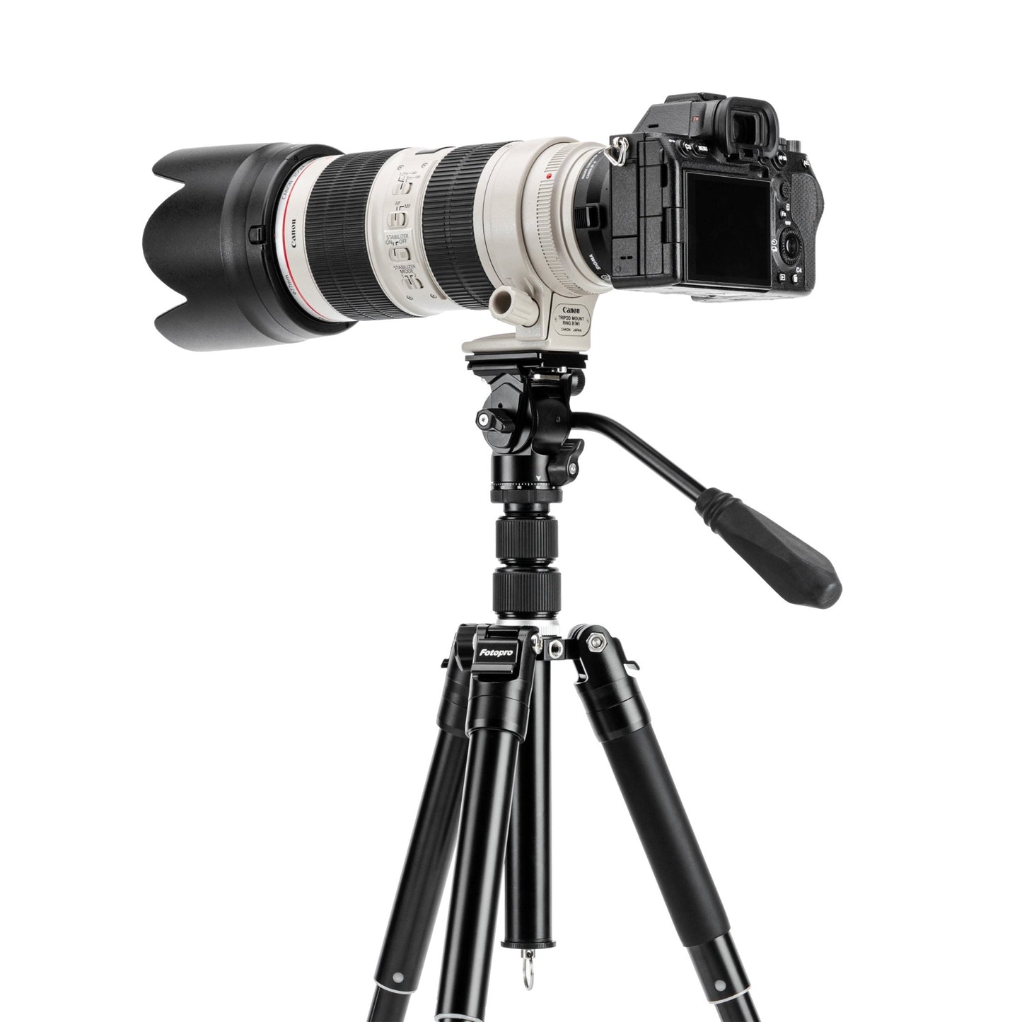 Detachable Tripod, Fluid Head - FY830 - Fotopro