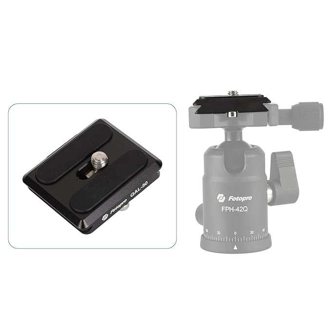 Fotopro 30mm Arca Swiss Quick Release Plate with 1/4 Inch Screw for DSLR Tripod Ball Head - Fotopro AMZ