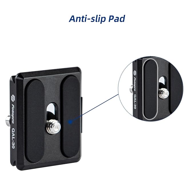 Fotopro 30mm Arca Swiss Quick Release Plate with 1/4 Inch Screw for DSLR Tripod Ball Head - Fotopro AMZ