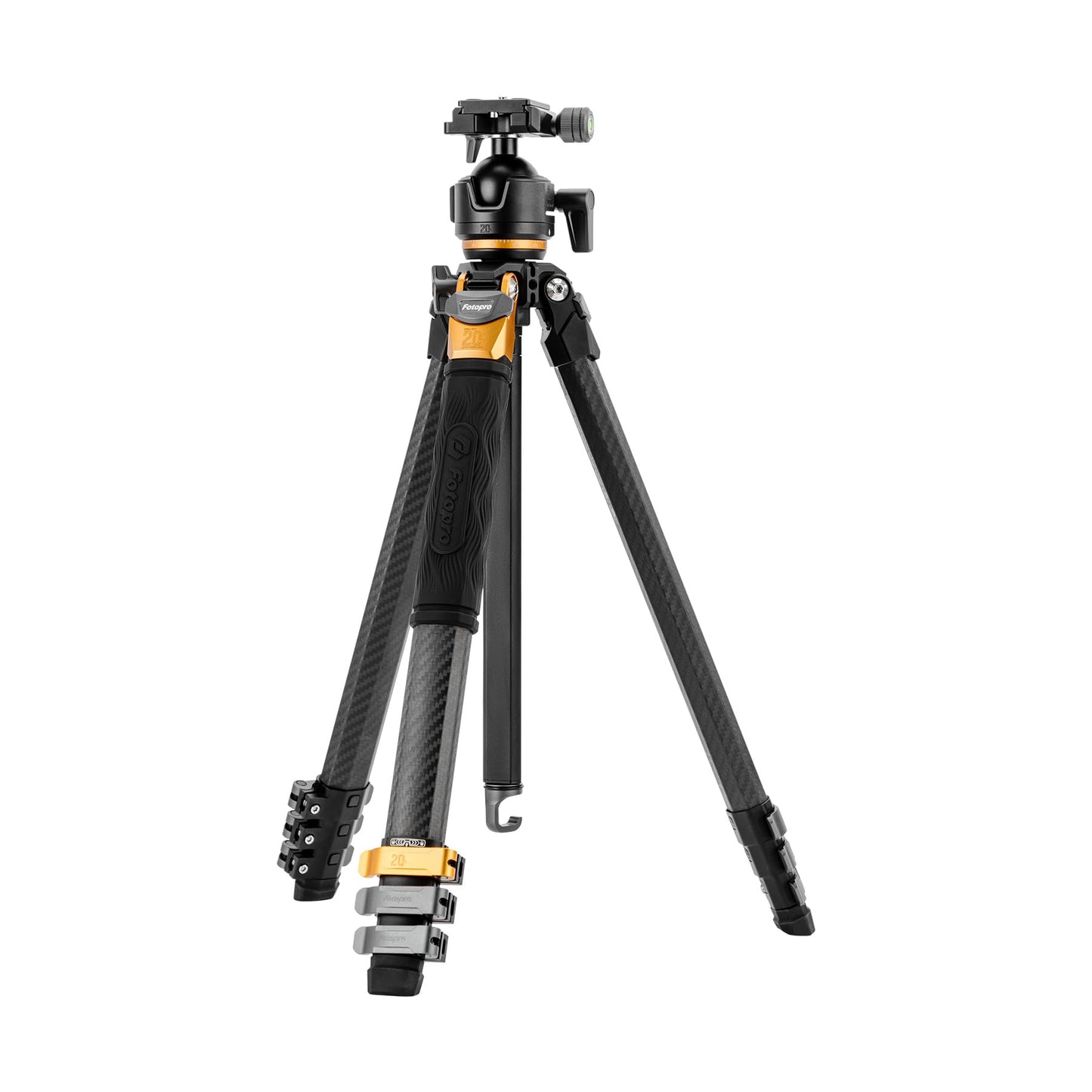 (搜索不到)Fotopro 60'' Professional Heavy Duty Tripod , Profile Legs - Origin (Golden) - Fotopro AMZ