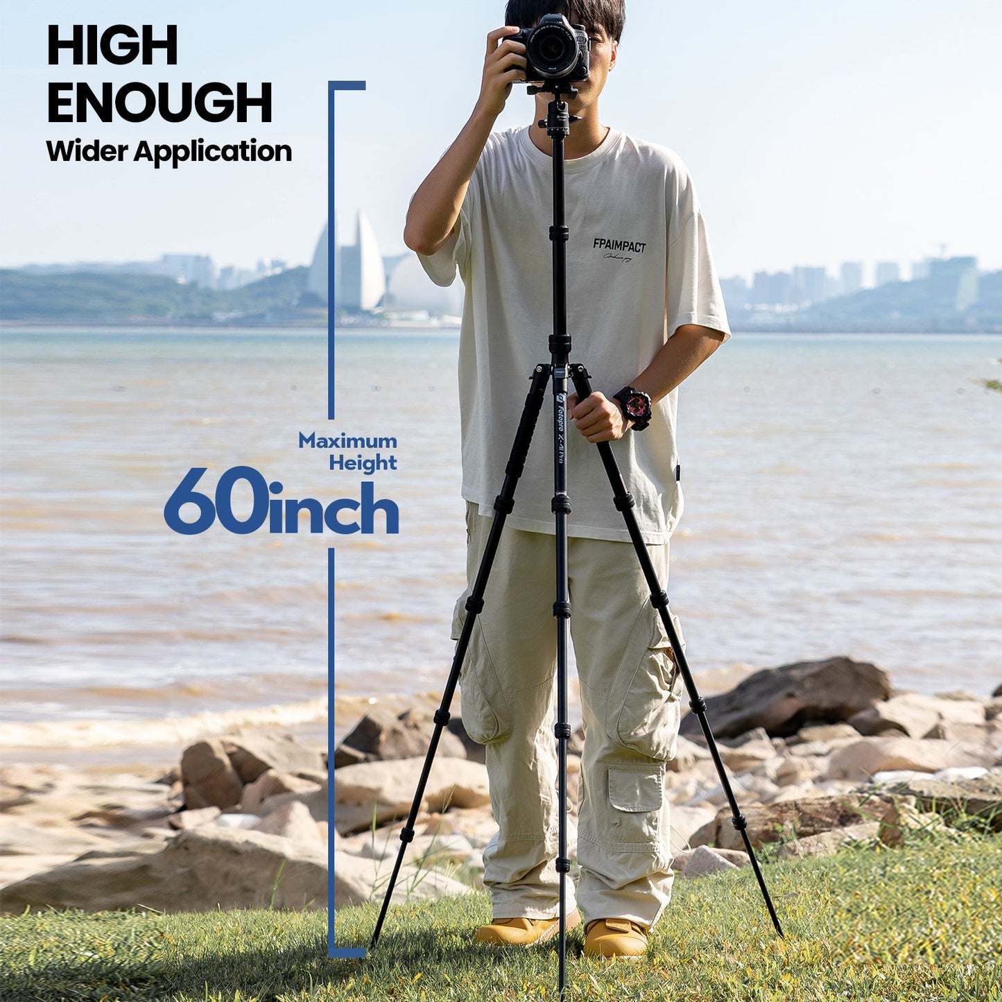 Fotopro 62'' Aluminum Camera Travel Tripod. X - 4I PRO - Fotopro AMZ