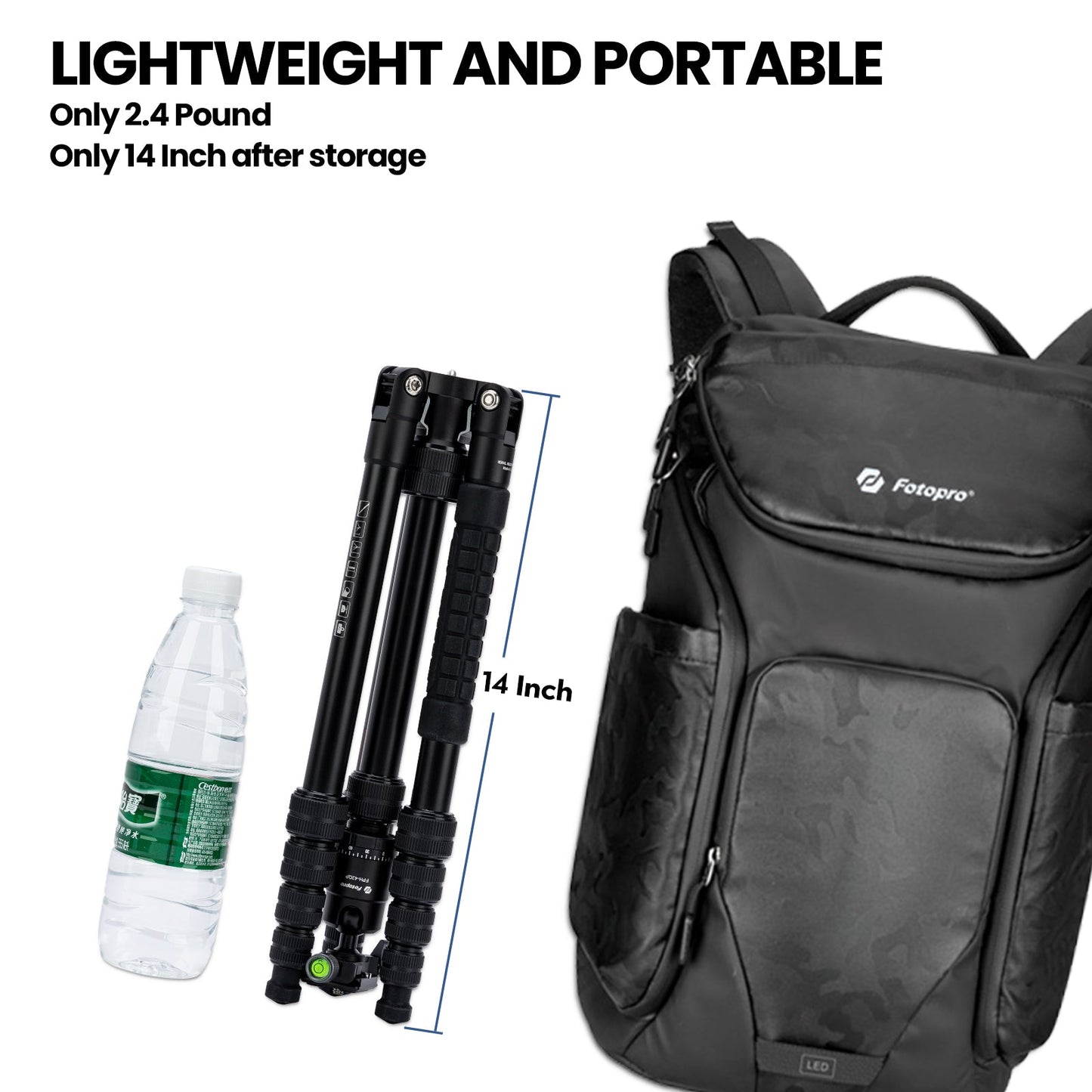 Fotopro 68'' Aluminum Camera Travel Tripod. X - 5I Pro - Fotopro AMZ