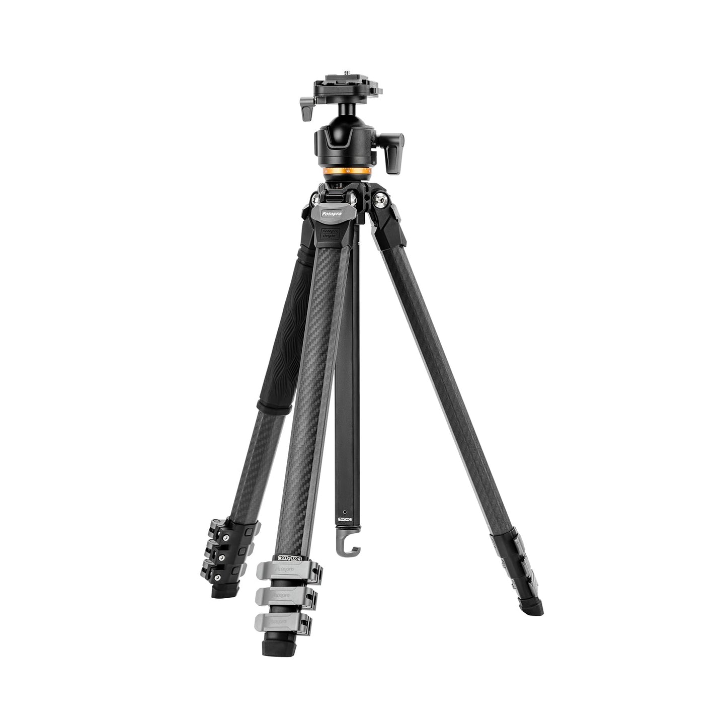 (搜索不到)Fotopro Professional Heavy Duty Tripod, Profile Legs, Load 20kg - Origin Plus (Black) - Fotopro AMZ