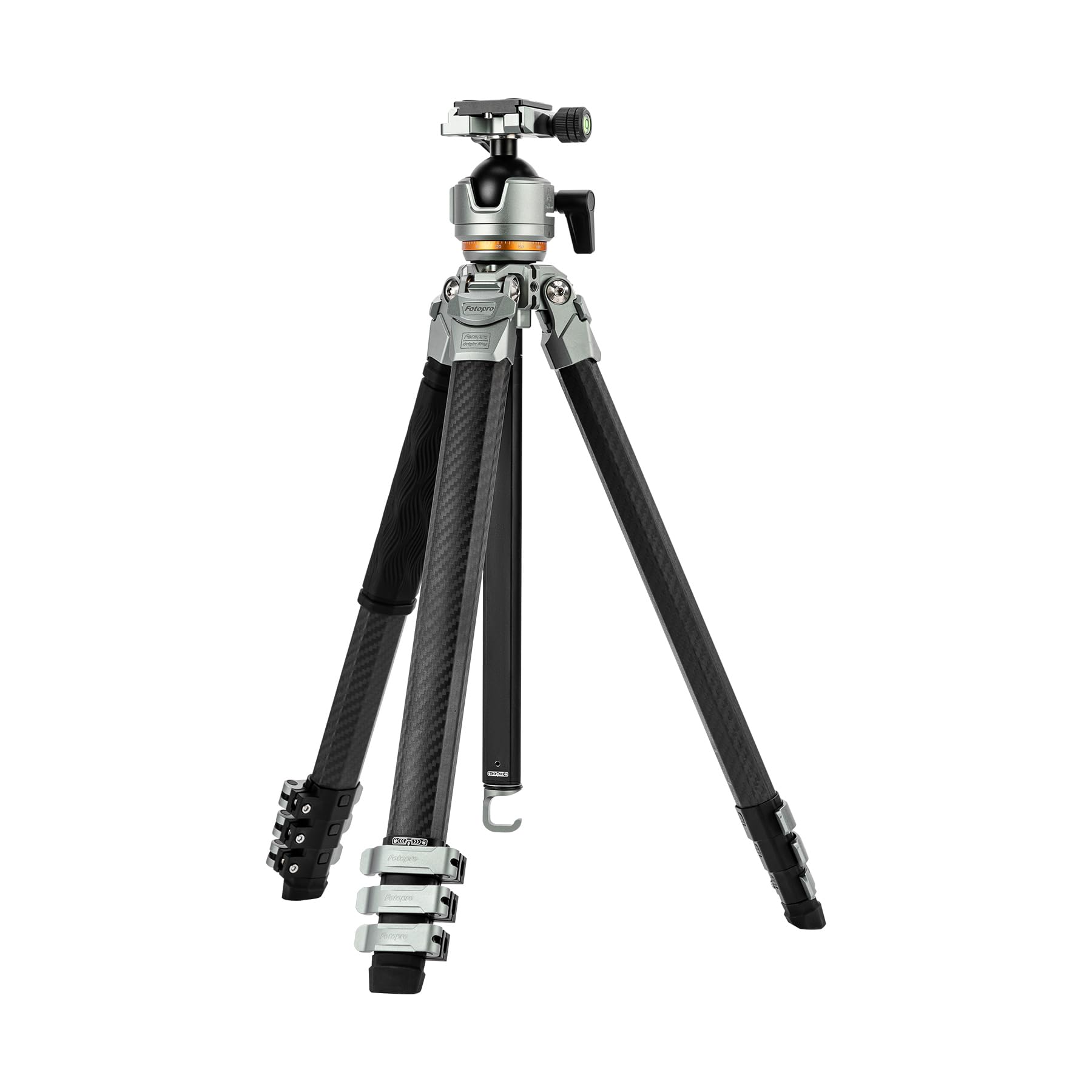 (搜索不到)Fotopro Professional Heavy Duty Tripod, Profile Legs, Load 20kg - Origin Plus (Sliver) - Fotopro AMZ