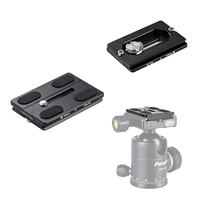 Fotopro Universal Arca - Swiss QAL - 60 Aluminum Quick Release Plate, Skidproof for DSLR & Heavy Lenses. QAL - 60 - Fotopro AMZ