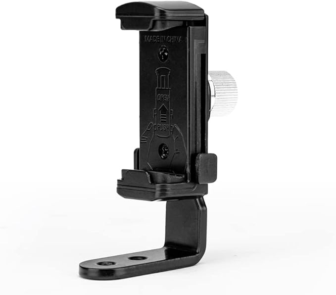 Phone Tripod Mount with 1/4" Screw – Universal Adapter for Monopod, Selfie Stick, Tripod, Vlogging - Fotopro AMZ