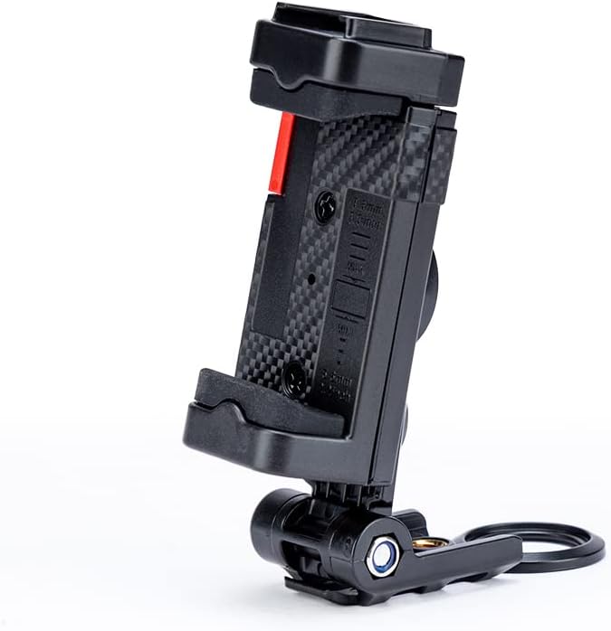 Phone Tripod Mount with Cold Shoe – Universal Clip for Monopod, Selfie Stick, Desktop Tripod, Vlogging - Fotopro AMZ