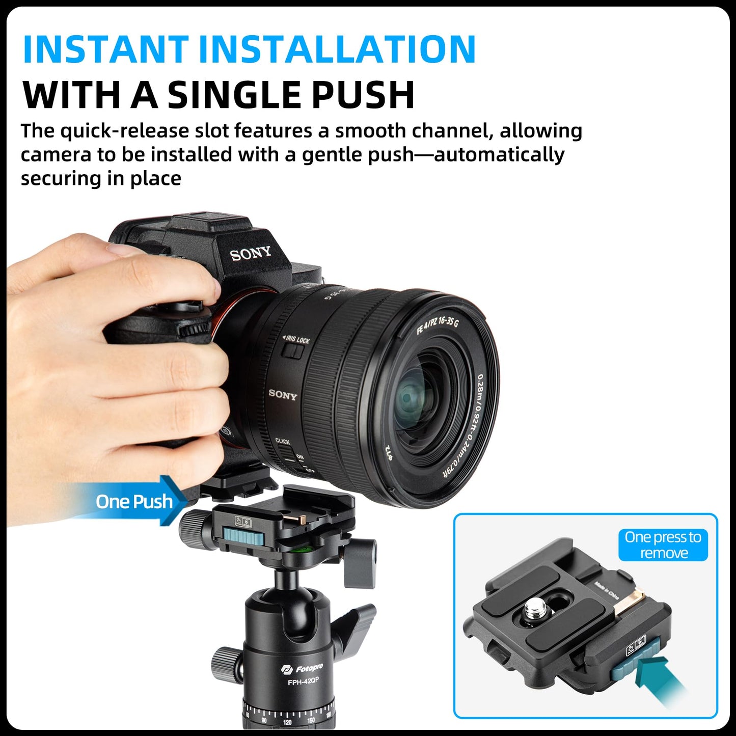 Quick Release Camera Mount. RZ - 3 - Fotopro