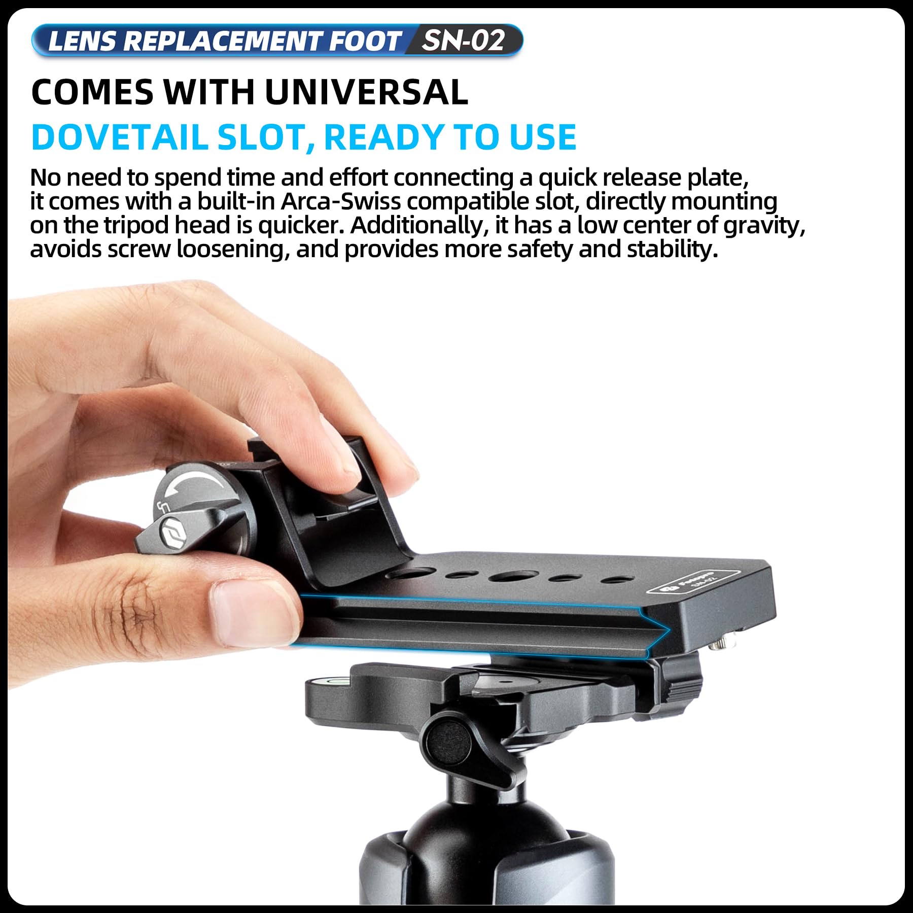 SONY FE 200 - 600mm Lens Replacement Foot. SN - 02 - Fotopro