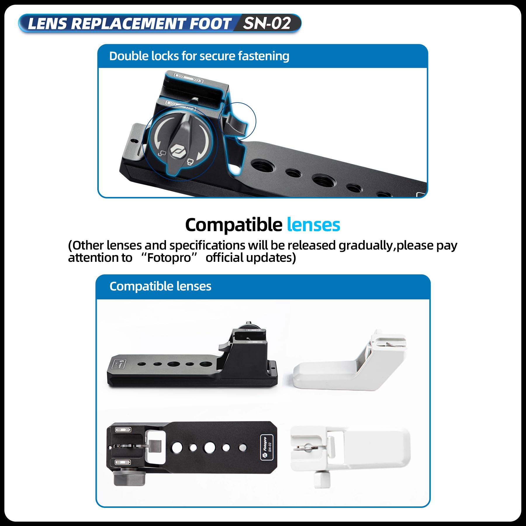 SONY FE 200 - 600mm Lens Replacement Foot. SN - 02 - Fotopro