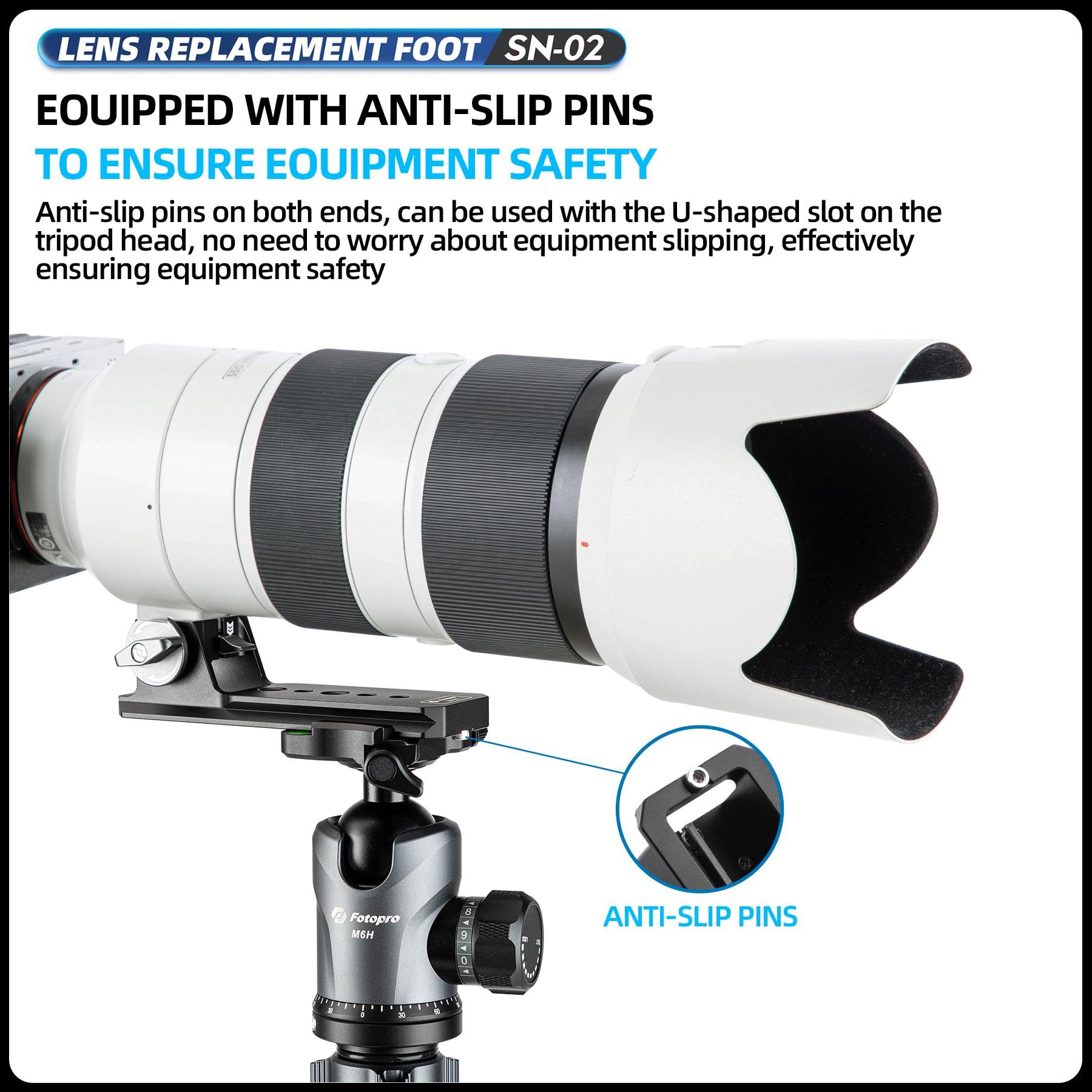 SONY FE 200 - 600mm Lens Replacement Foot. SN - 02 - Fotopro