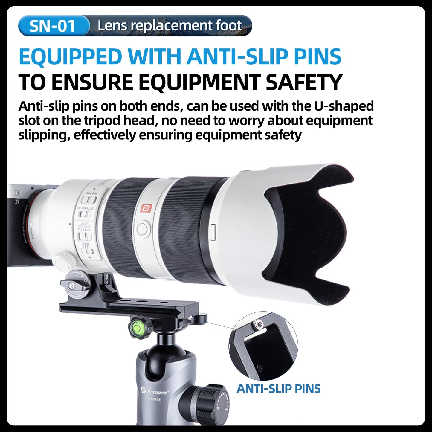 SONY FE 70 - 200mm Lens Replacement Foot. SN - 01 - Fotopro
