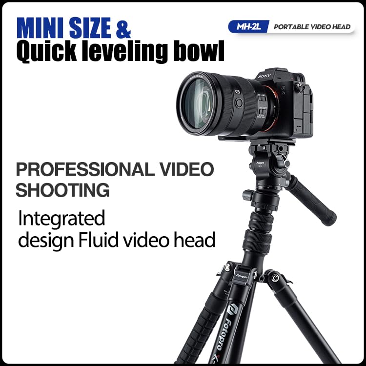 Video Fluid Head with QR Plate. MH - 2L - Fotopro