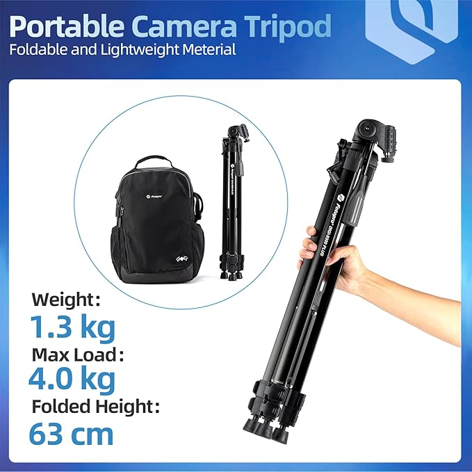 71" Fotopro Aluminium Tripod with Remote & Phone Mount, Carry Bag, for Cameras & Projectors - Fotopro AMZ