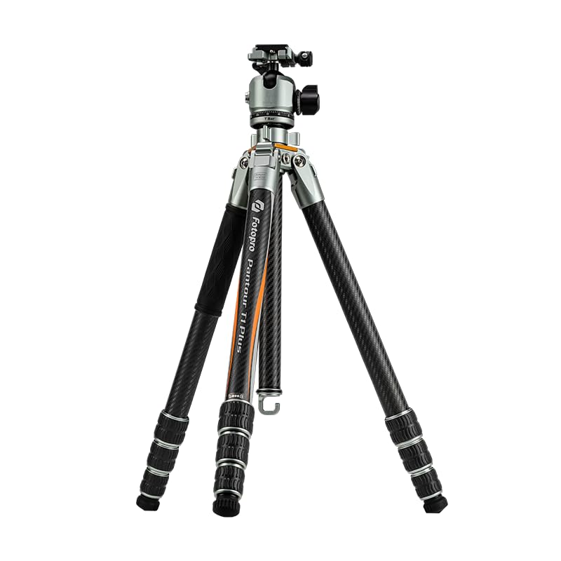 71'' Professional Travel High - End Tripod, Carbon Fiber, with T - Bar. T1 Plus - Fotopro AMZ