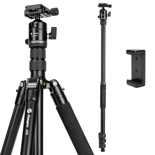 80" Compact Travel Tripod/Monopod, Ball Head. A5I - Second image