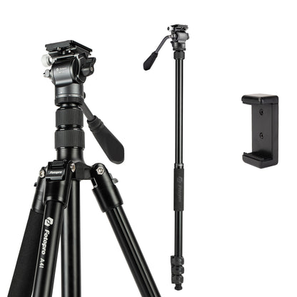 73" Compact Travel Tripod/Monopod, Fluid Head. A4I Video