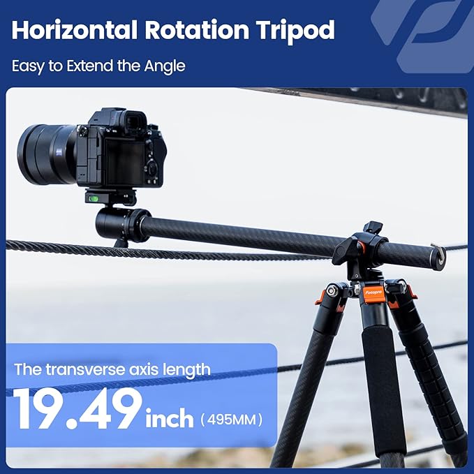 Fotopro 2 - in - 1 Carbon Fiber Tripod (75 - Inch, Monopod Conversion, 22lbs Load) - Fotopro AMZ