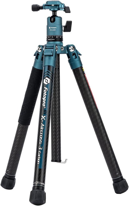 Fotopro 60'' Carbon Fiber Tripod, X - Aircross 3 Blue - Fotopro AMZ