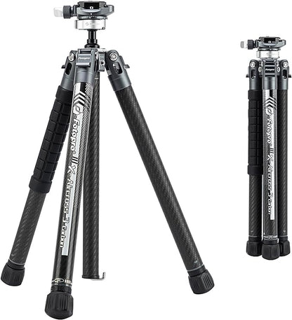 Fotopro 62'' Lightweight Tripod (Carbon Fiber), X - Aircross 3 Lite Grey - Fotopro AMZ