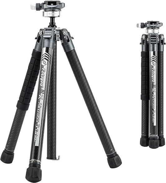 Fotopro 62'' Lightweight Tripod (Carbon Fiber), X - Aircross 3 Lite Grey - Fotopro AMZ