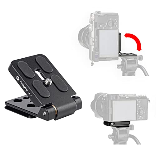 Fotopro Camera L Bracket Vertical Horizontal Switching Quick Release Plate for Canon Nikon Sony DSLR Monopod Stabilizer Universal - Fotopro AMZ