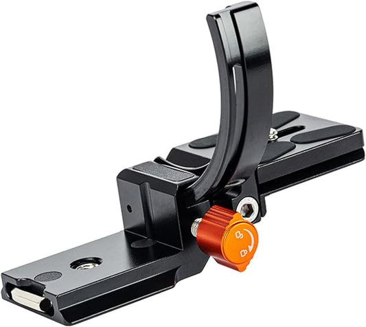 Fotopro Camera Vertical Bracket & Tripod Mount Ring, Rotatable Arca - Type Lens Collar Plate for DSLR/SLR, Supports 64.8mm Lens for Horizontal & Vertical Shooting, Orange - Fotopro AMZ