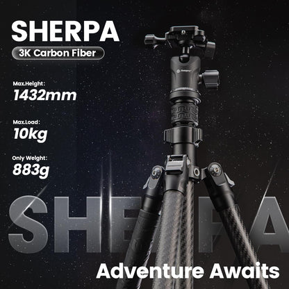 Fotopro Carbon Fiber Camera Tripod - Sherpa Series - Fotopro AMZ