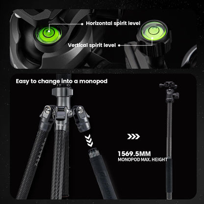 Fotopro Carbon Fiber Camera Tripod - Sherpa Series - Fotopro AMZ