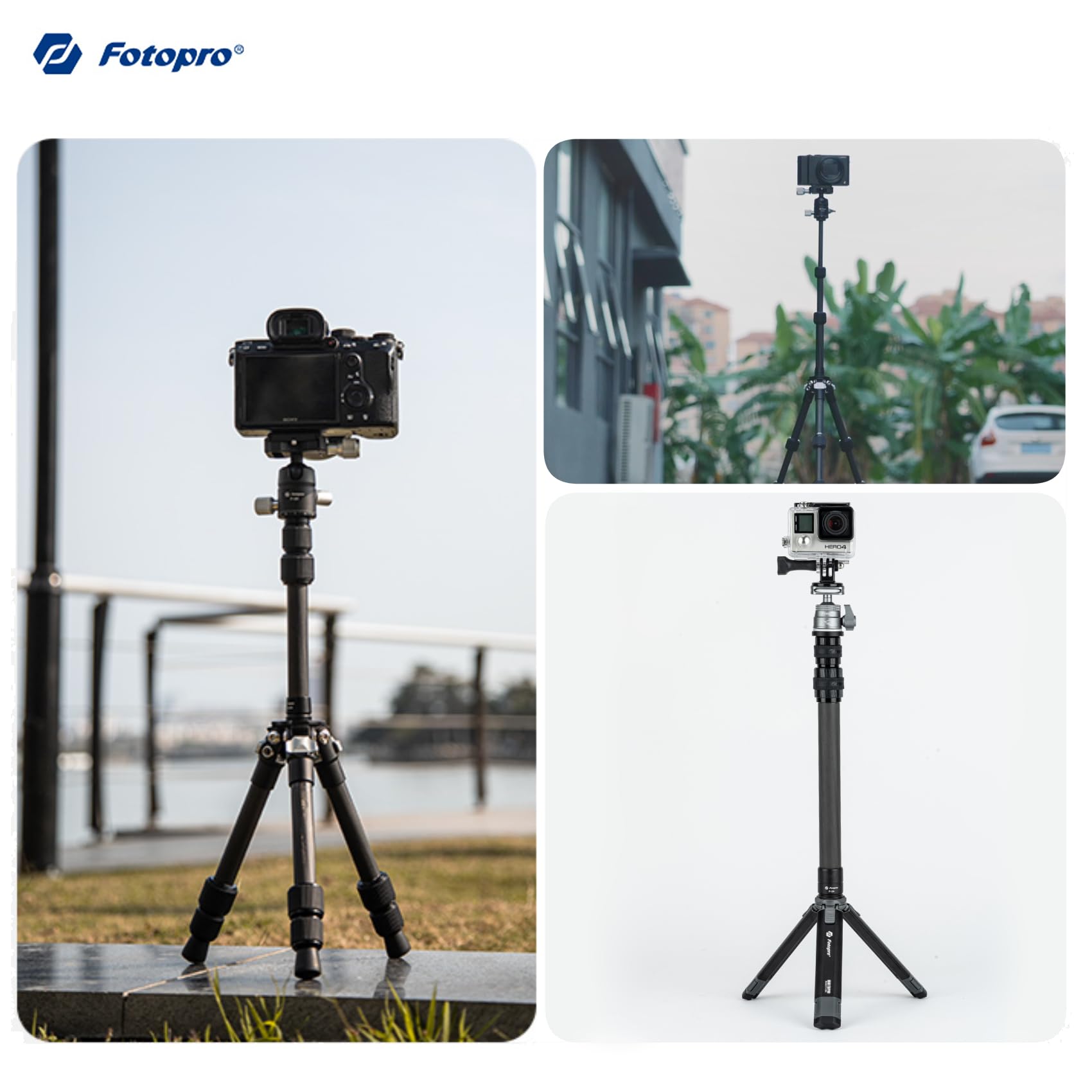 Fotopro Carbon Fiber Tripod - P2 Series - Fotopro AMZ