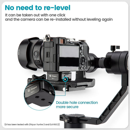 Fotopro Claw Quick Release Plate 1/4 Inch Screw Universal Quick Setup Kit for Camera Tripod Handheld Gimbal Stabilizer Ball Head Monopod Slider - Fotopro AMZ