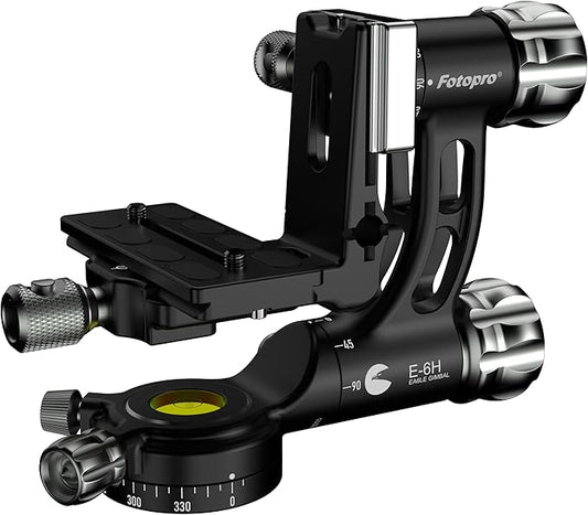 Fotopro E - 6H Gimbal Head, Professional Tripod Head for Wildlife, Sports & Astrophotography, Large Lens Support - Fotopro AMZ