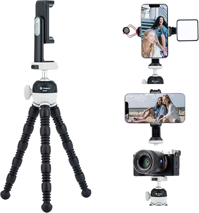 Fotopro Flexible Mini Tripod for Phone, Ball Head. UFO 3 Black - Fotopro AMZ