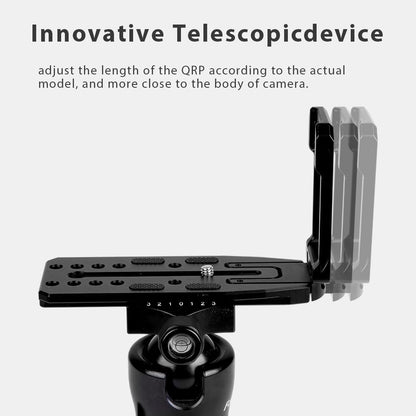 Fotopro L Bracket Quick Release Plate Vertical Horizontal Switching L Type QR for Tripod Monopod Zhiyun Stabilizer Hydraulic Head Camera Universal - Fotopro AMZ
