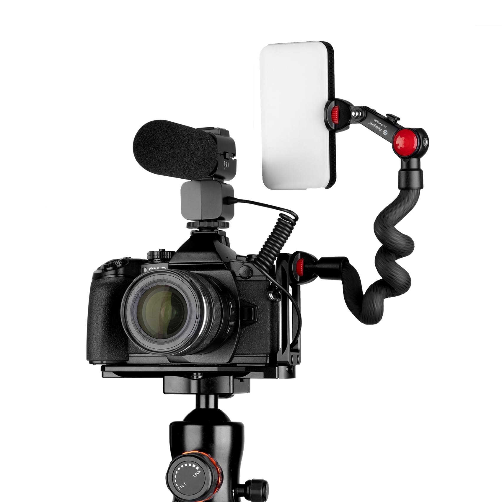 Fotopro L Bracket Quick Release Plate Vertical Horizontal Switching L Type QR for Tripod Monopod Zhiyun Stabilizer Hydraulic Head Camera Universal - Fotopro AMZ
