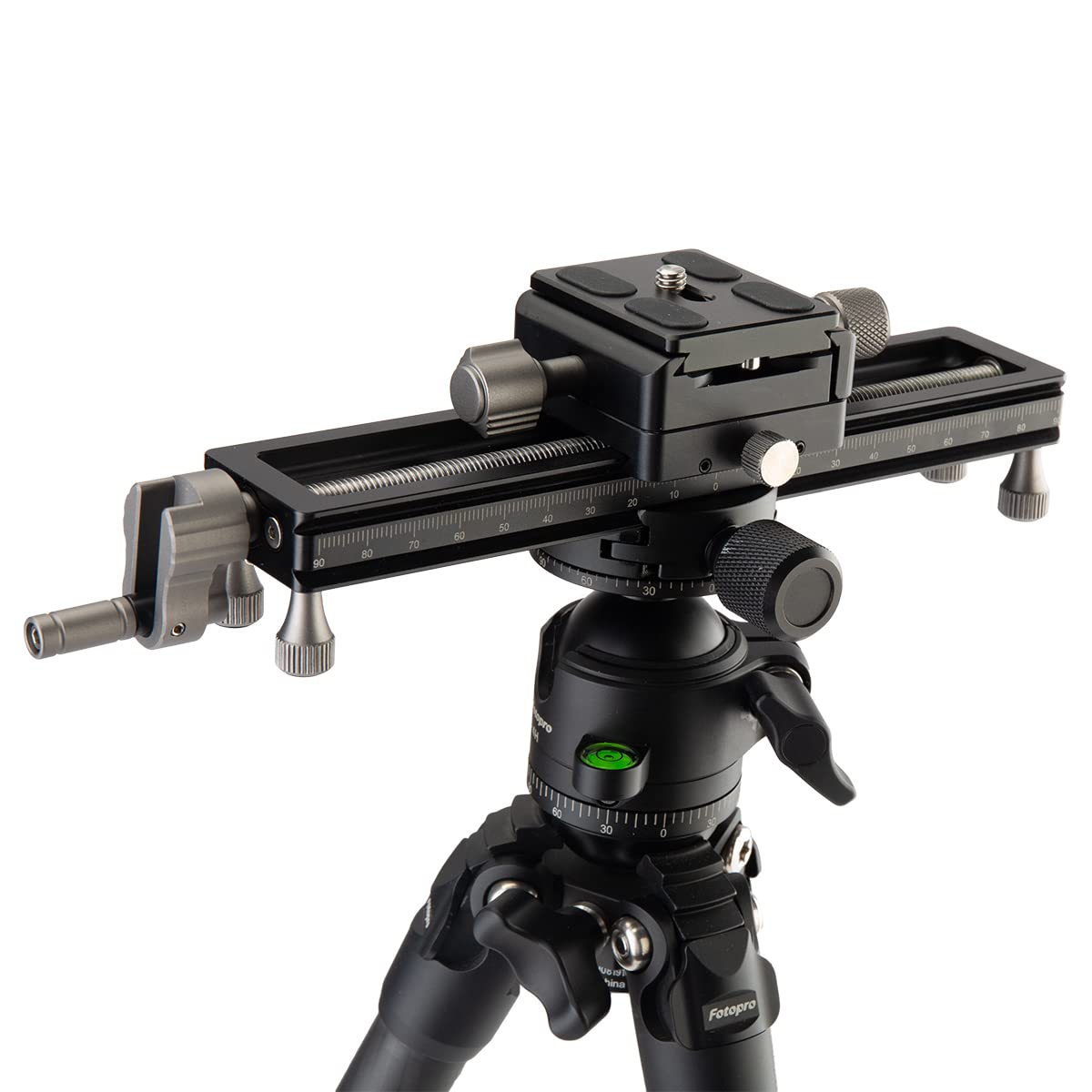 Fotopro Macro Focusing Rail Rack Slider for Close - up Shooting Macro Photography with Quick Release Plate 7.4 Inch Aluminum Alloy Universal Camera Slider for DSLR Camera Camcorder Film Photography - Fotopro AMZ