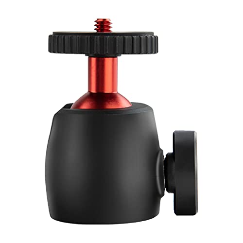 Fotopro Mini Ball Head,360 Degree Rotating Swivel Tripod Ball Head Photograph Accessories for DSLR Camera Microphone Smartphone Max Load 6.61lbs 3kg - Fotopro AMZ