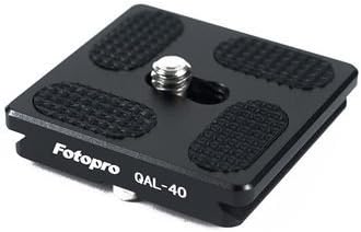 Fotopro Universal Arca - Swiss 40mm Aluminum Quick Release Plate, Skidproof for DSLR & Heavy Lenses, QAL - 40 - Fotopro AMZ