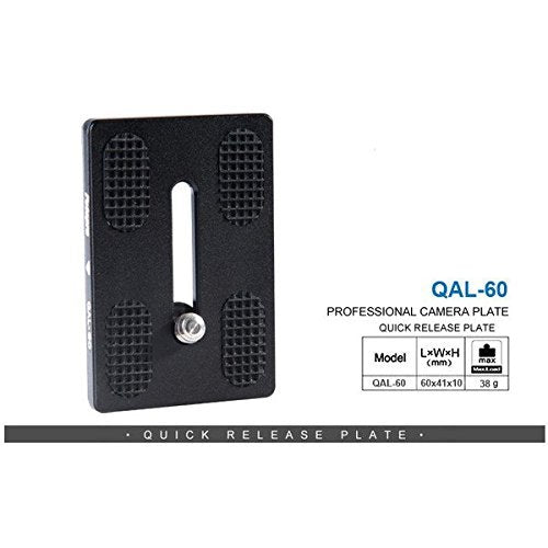 Fotopro Universal Arca - Swiss QAL - 60 Aluminum Quick Release Plate, Skidproof for DSLR & Heavy Lenses. QAL - 60 - Fotopro AMZ