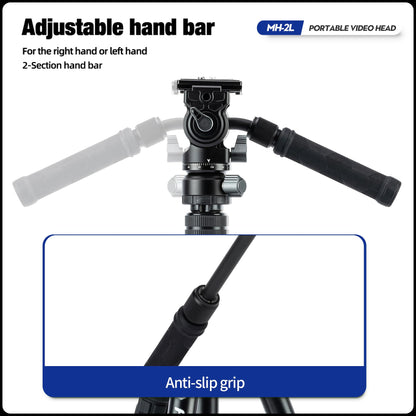 Video Fluid Head with QR Plate. MH - 2L - Fotopro
